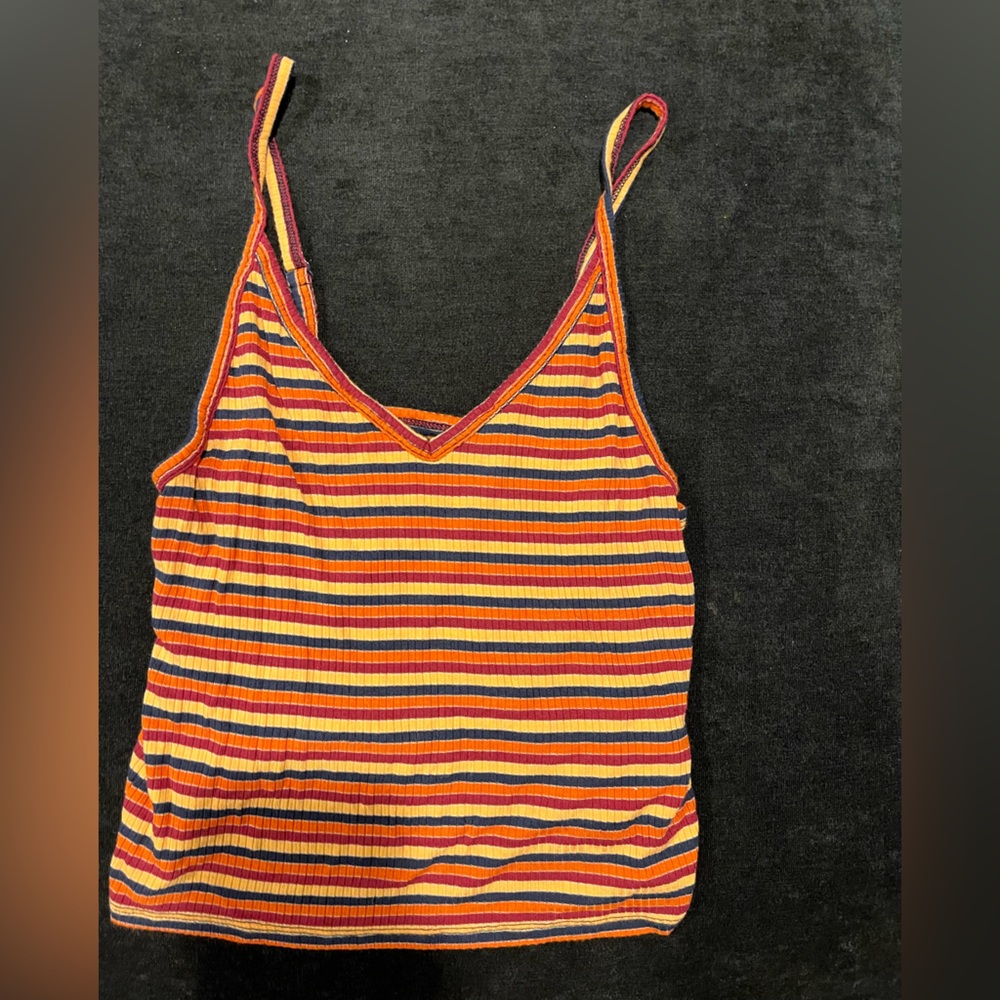 American eagle soft and sexy rib cropped tank top, size medium, never worn.